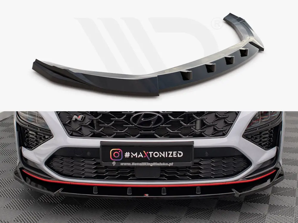 Maxton Design Front Splitter V.2 Hyundai Kona N Mk1 1