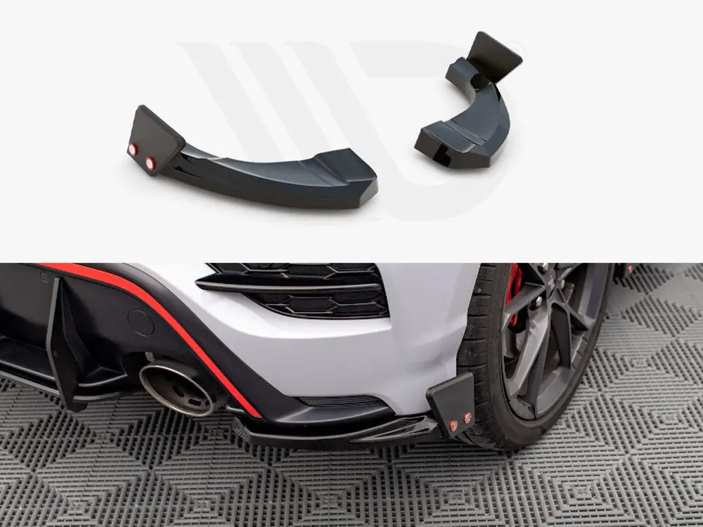 Maxton Design Rear Side Splitters V.1 + Flaps Hyundai Kona N Mk1 1