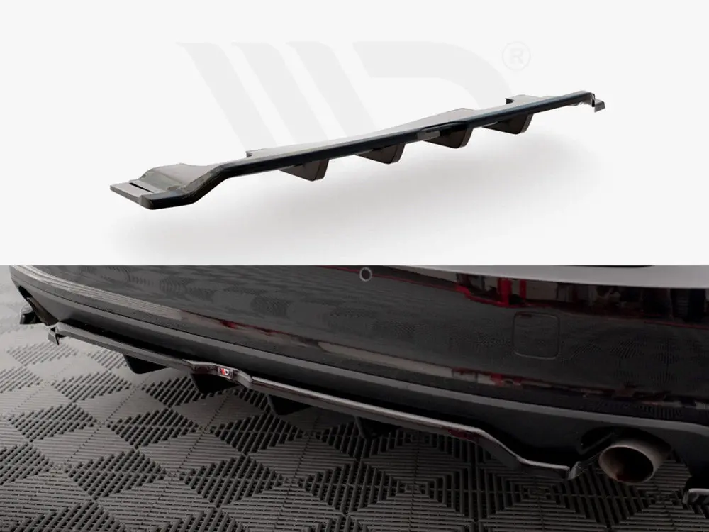 Maxton Design Central Rear Splitter V.2 (Vertical Bars) Volvo V90 Mk2 1
