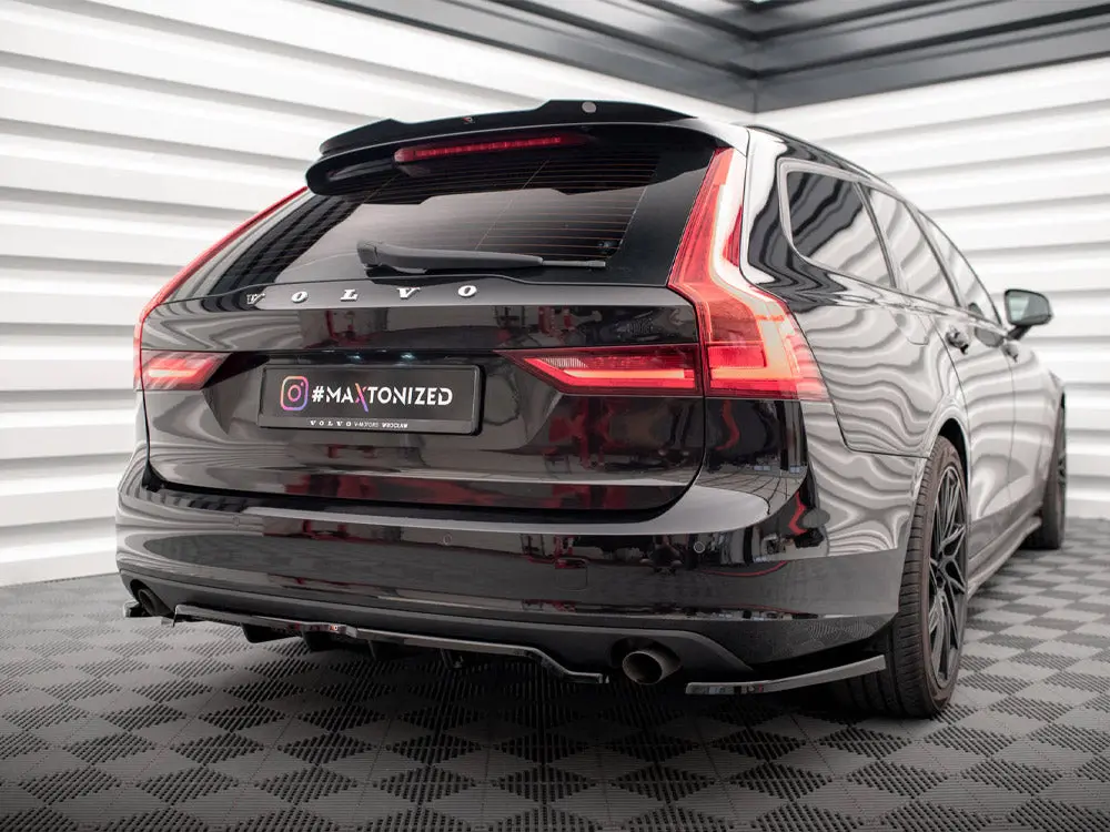 Maxton Design Central Rear Splitter V.2 (Vertical Bars) Volvo V90 Mk2 2
