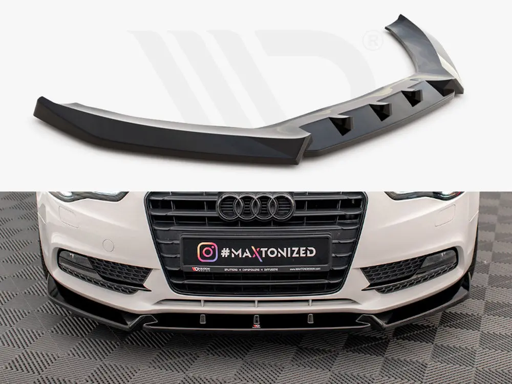 Maxton Design Front Splitter V.1 Audi A5 Coupe / Sportback 8T Facelift 1