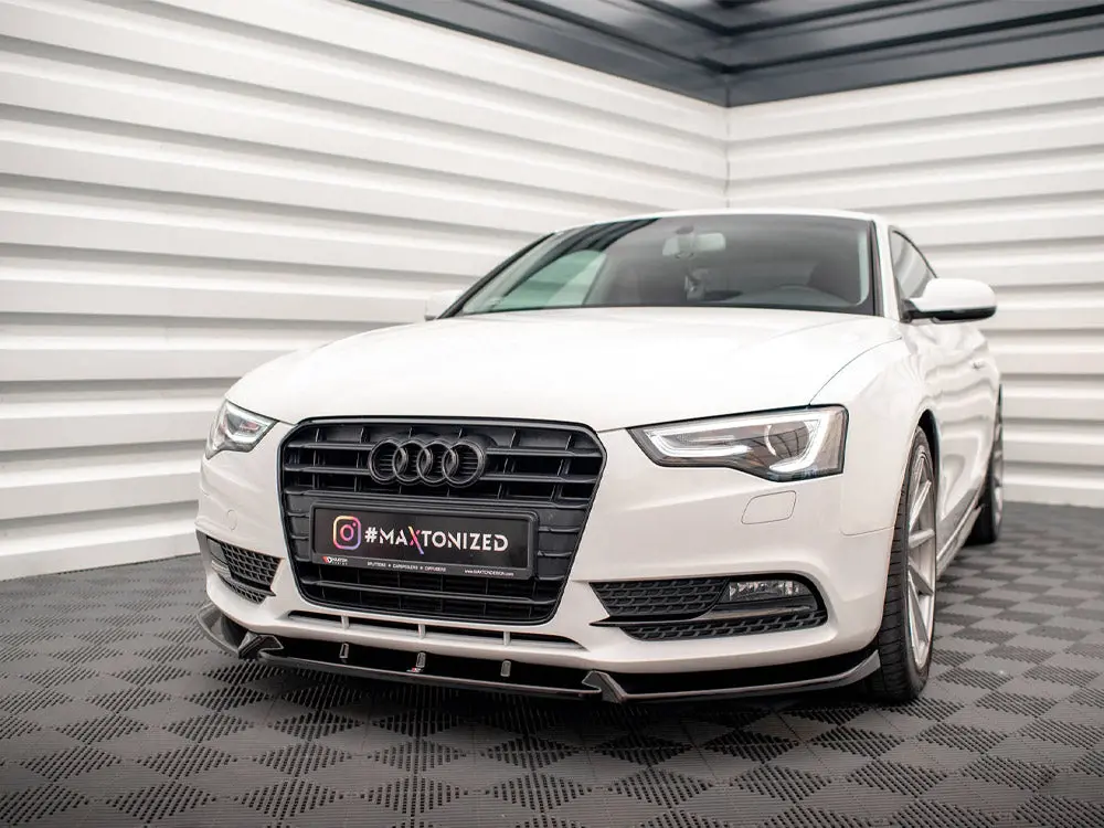 Maxton Design Front Splitter V.1 Audi A5 Coupe / Sportback 8T Facelift 2