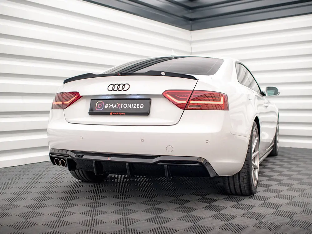 Maxton Design Rear Valance Audi A5 8T Facelift (Version With Dual Exhausts On One Side) 2