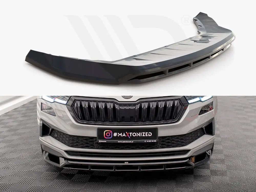 Maxton Design Front Splitter Skoda Karoq Sportline Mk1 Facelift 1