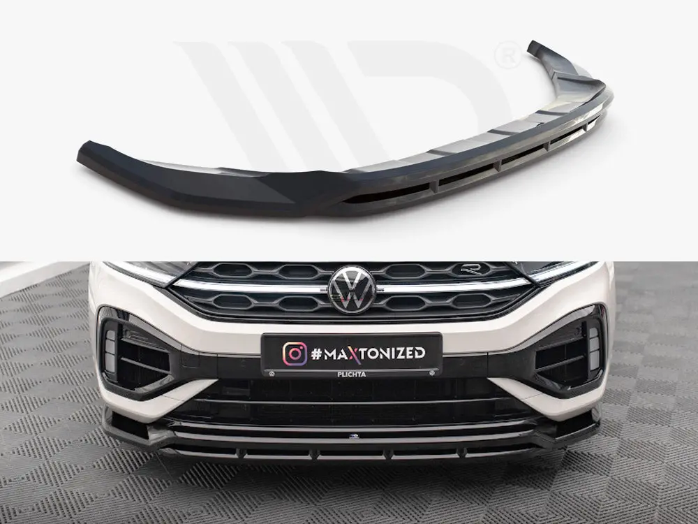 Maxton Design Front Splitter V.1 Volkswagen T-Roc R Mk1 Facelift 1