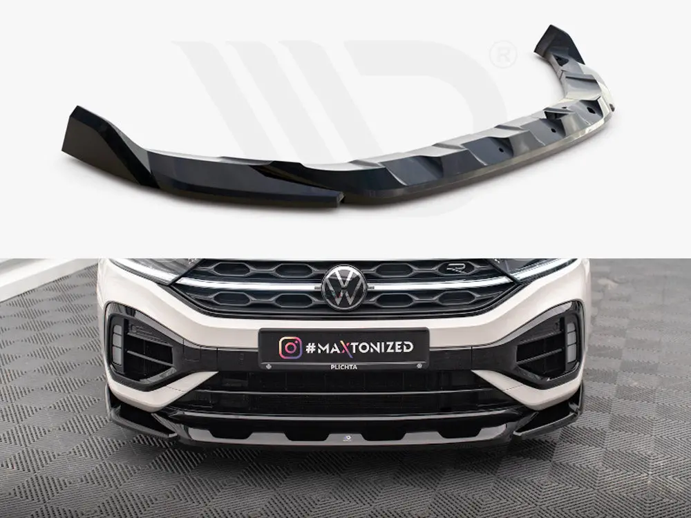 Maxton Design Front Splitter V.2 Volkswagen T-Roc R Mk1 Facelift 1
