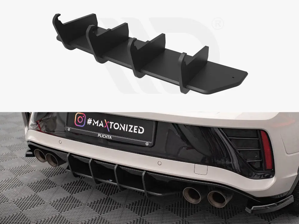 Maxton Design Street Pro Rear Diffuser Volkswagen T-Roc R Mk1 Facelift 1