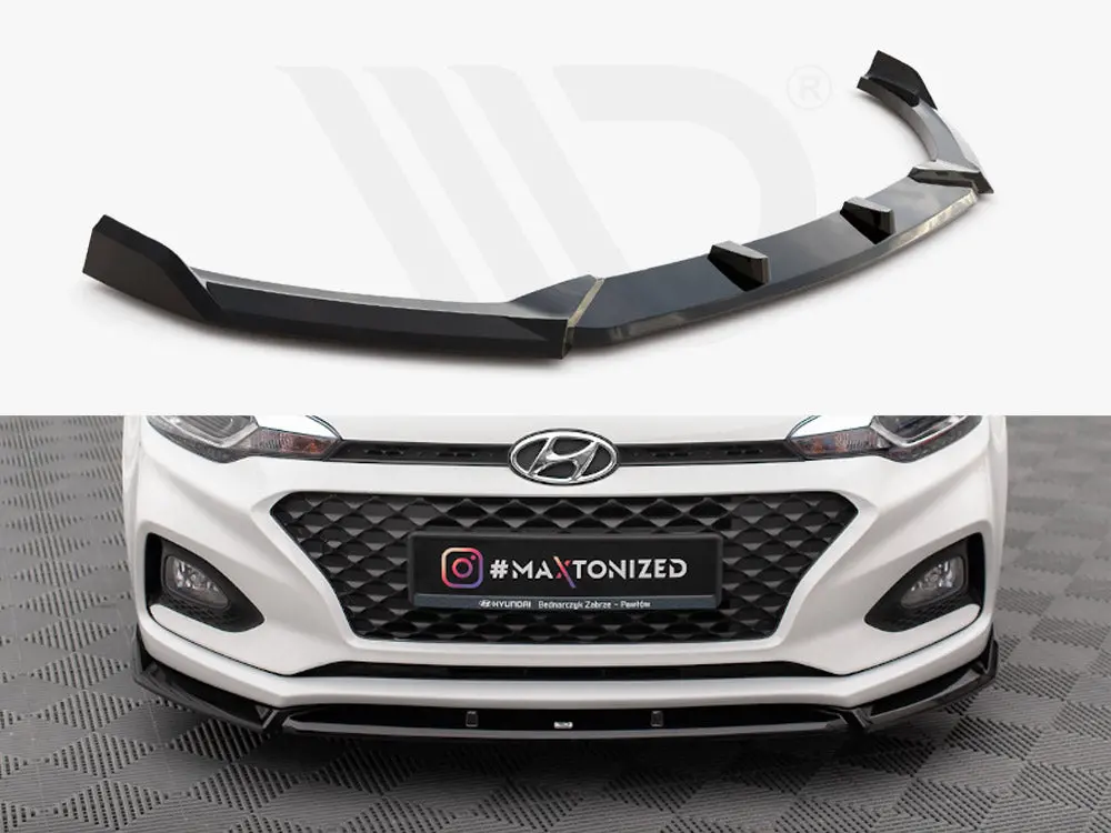 Maxton Design Front Splitter Front Splitter V.2 Hyundai I20 Mk2 Facelift 1