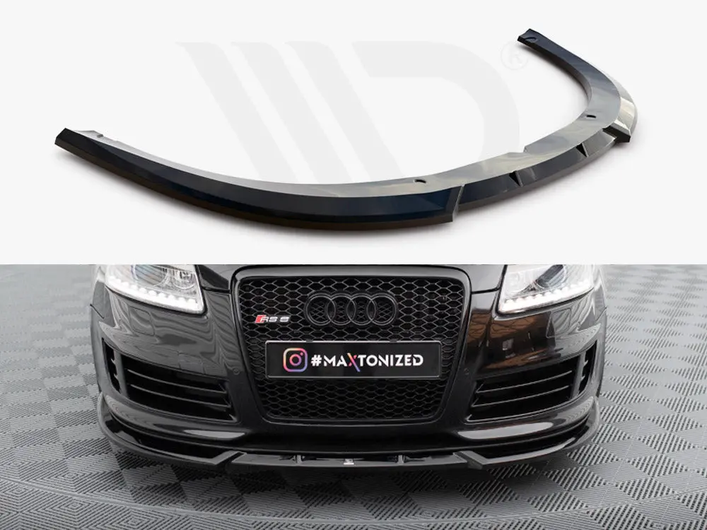 Maxton Design Front Splitter V.2 Audi Rs6 Avant C6 1