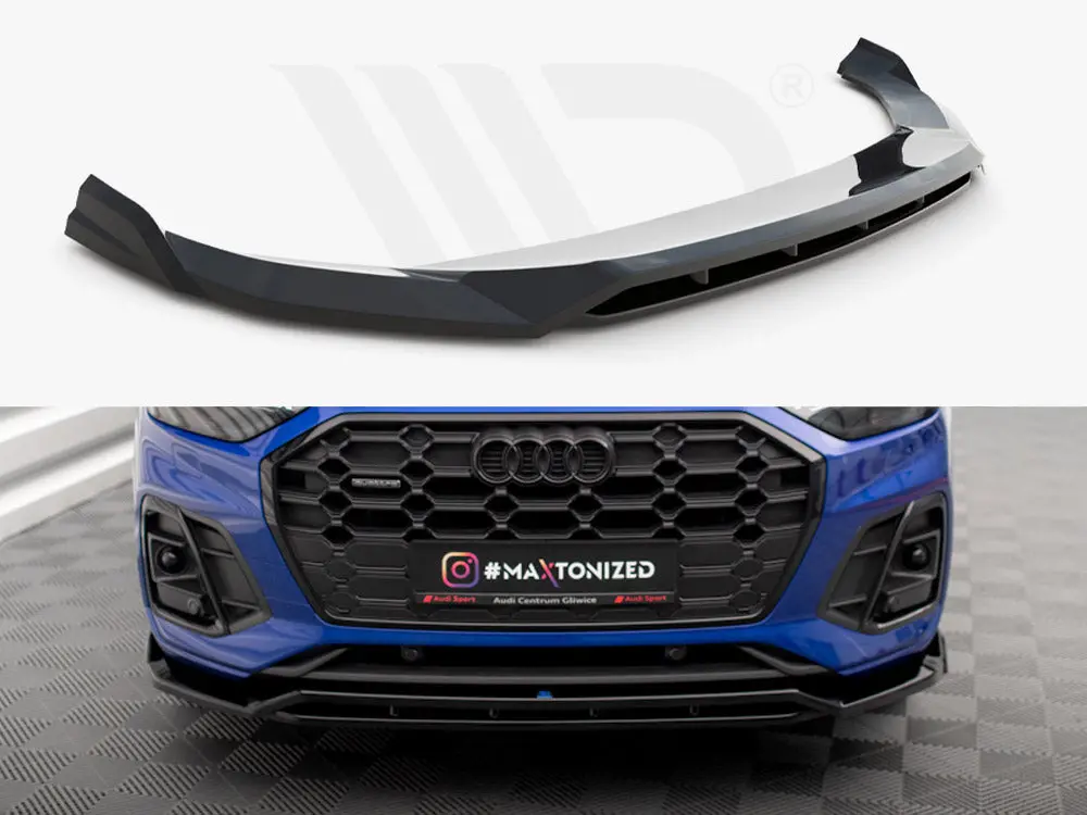 Maxton Design Front Splitter V.1 Audi Sq5 / Q5 S-Line Suv / Sportback Mk2 Facelift 1