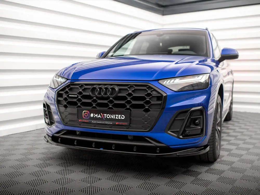 Maxton Design Front Splitter V.2 Audi Sq5 / Q5 S-Line Suv / Sportback Mk2 Facelift 2
