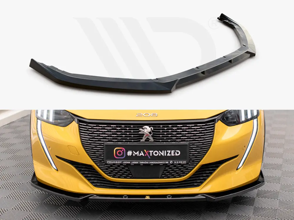 Maxton Design Front Splitter V.1 Peugeot 208 Gt Mk2 1