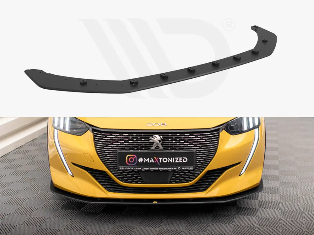 Maxton Design Street Pro Front Splitter Peugeot 208 Gt Mk2 1