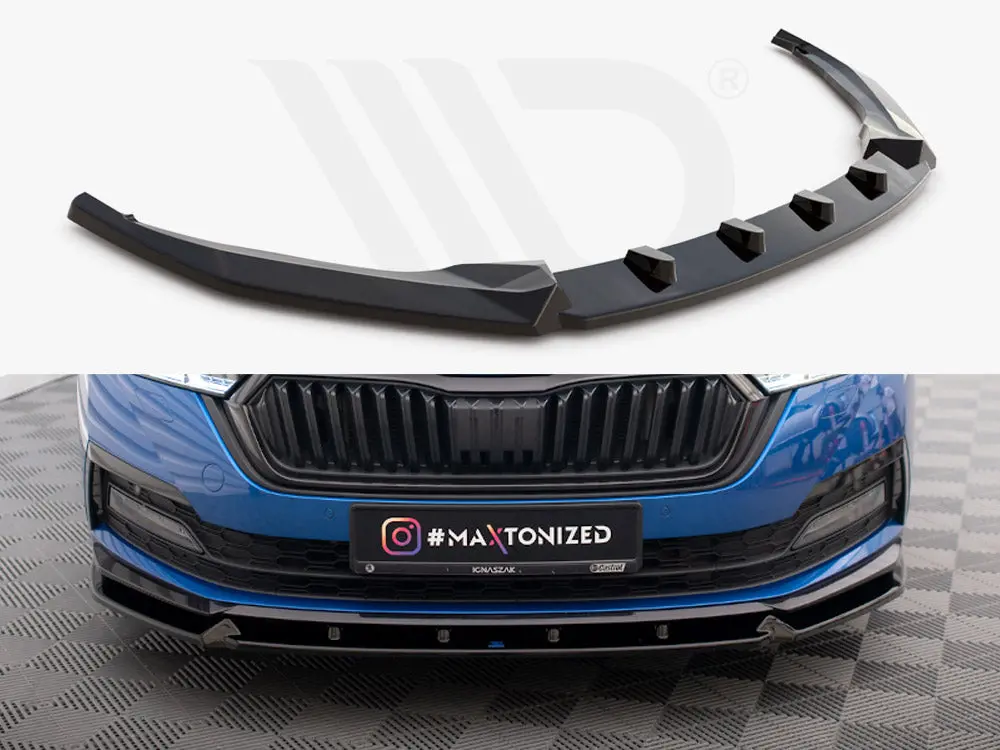 Maxton Design Front Splitter V.1 Skoda Octavia Sportline Mk4 1
