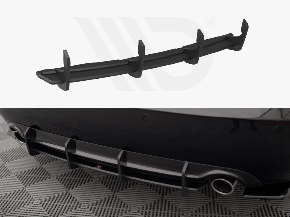 Maxton Design Street Pro Rear Diffuser Audi A4 S-Line B7 1