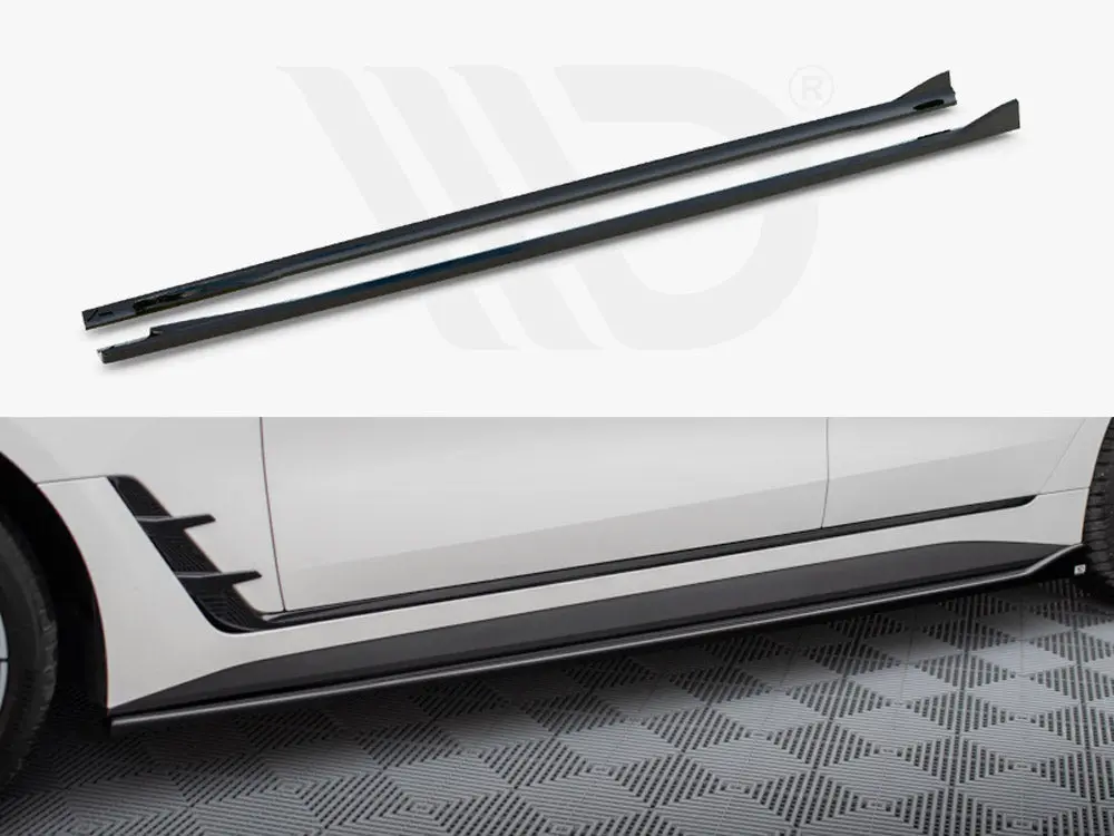 Maxton Design Side Skirts Diffusers V.1 Bmw I4 M-Pack G26 1