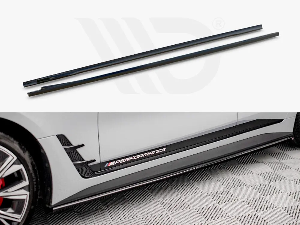 Maxton Design Side Skirts Diffusers V.2 Bmw I4 M-Pack G26 1
