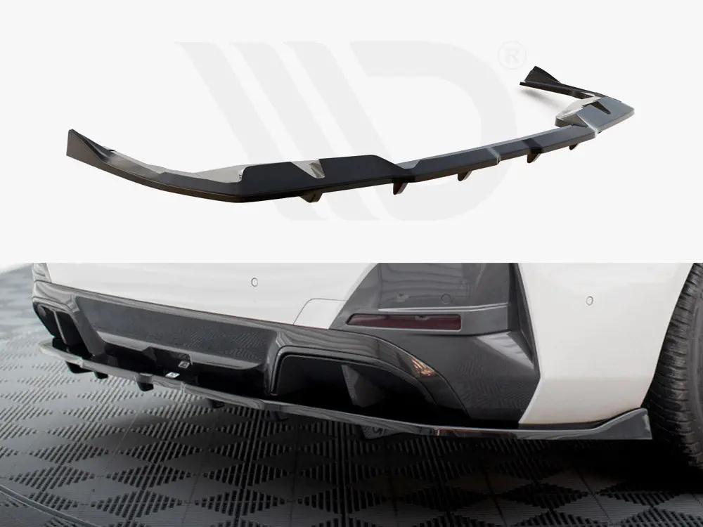 Maxton Design Central Rear Splitter (Vertical Bars) V.2 Bmw I4 M-Pack G26 1