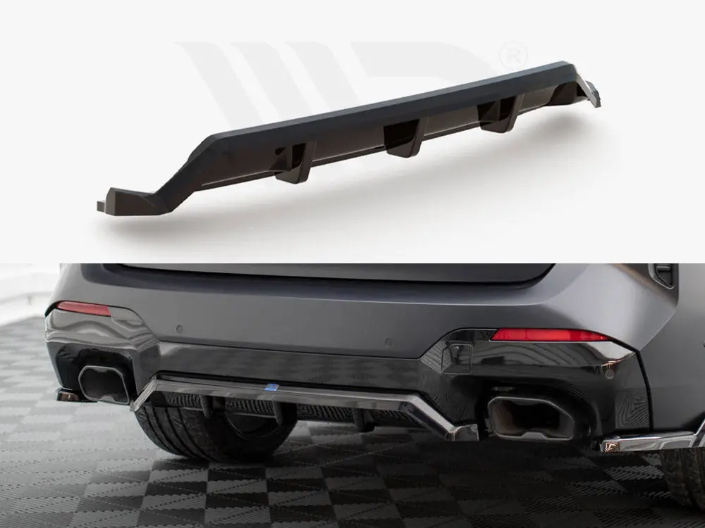 Maxton Design Central Rear Splitter (Vertical Bars) Bmw X3 M-Pack G01 Facelift 1