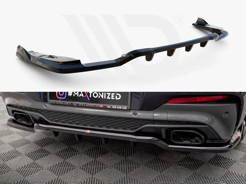 Maxton Design Central Rear Splitter (Vertical Bars) V.2 Bmw X4 M40i G02 1