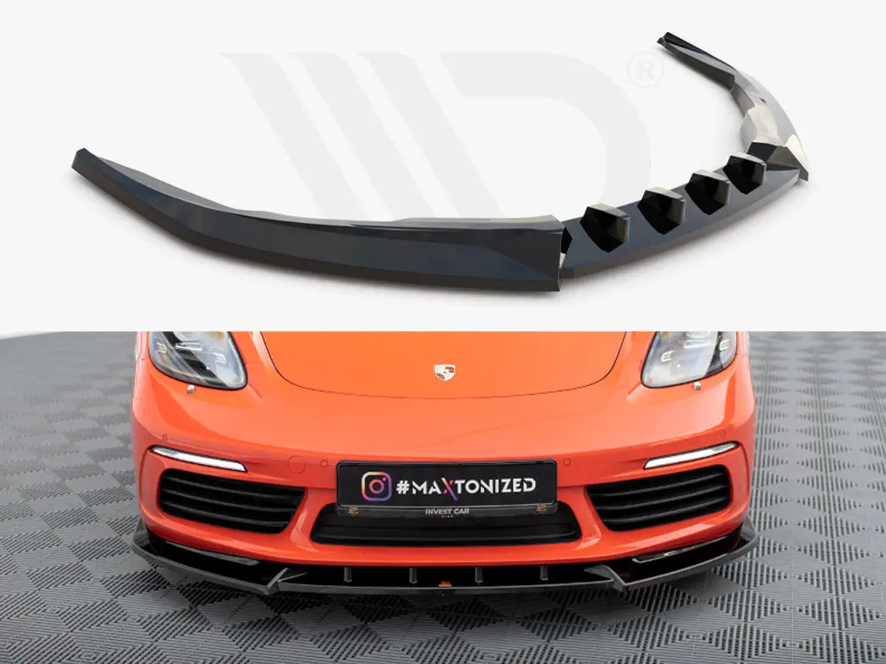 Maxton Design Front Splitter V.1 Porsche 718 Cayman 982C 1