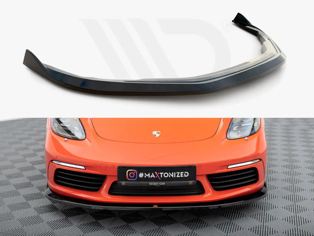 Maxton Design Front Splitter V.2 Porsche 718 Cayman 982C 1