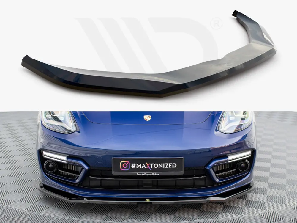 Maxton Design Front Splitter V.1 Porsche Panamera E-Hybrid 971 Facelift 1