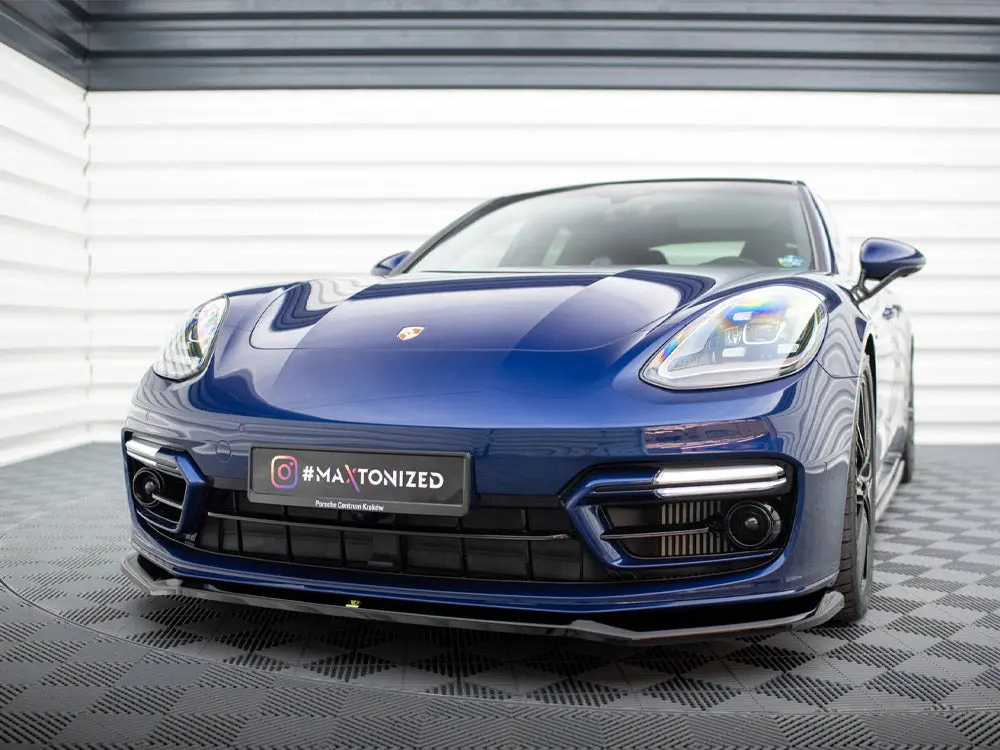 Maxton Design Front Splitter V.1 Porsche Panamera E-Hybrid 971 Facelift 2