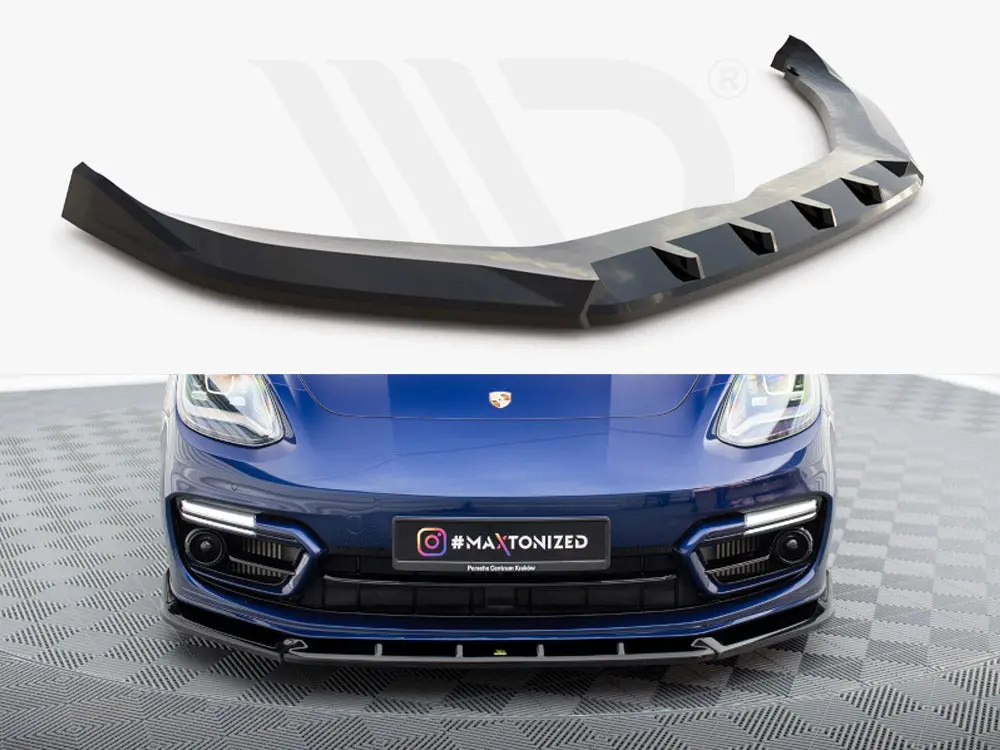 Maxton Design Front Splitter V.2 Porsche Panamera E-Hybrid 971 Facelift 1