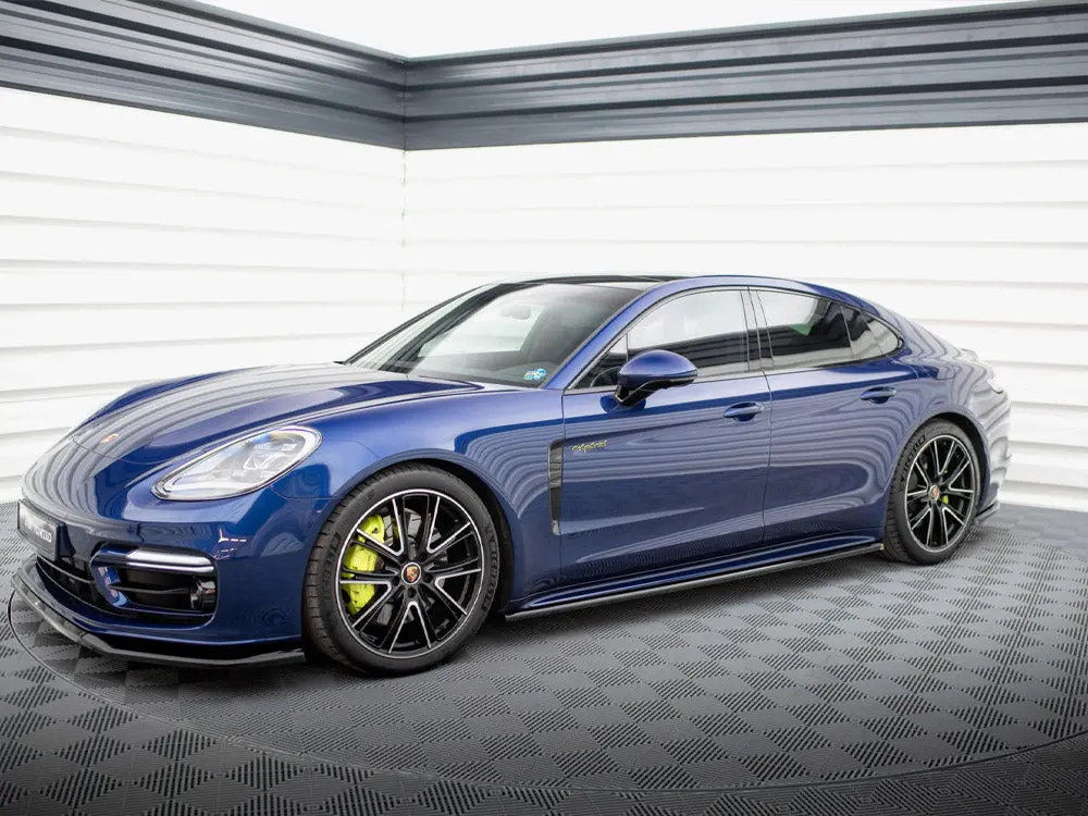 Maxton Design Side Skirts Diffusers Porsche Panamera E-Hybrid 971 Facelift 2