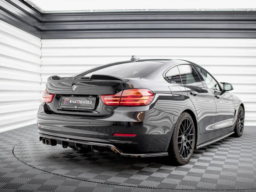 Maxton Design Central Rear Splitter (Vertical Bars) Bmw 4 Gran Coupe F36 2
