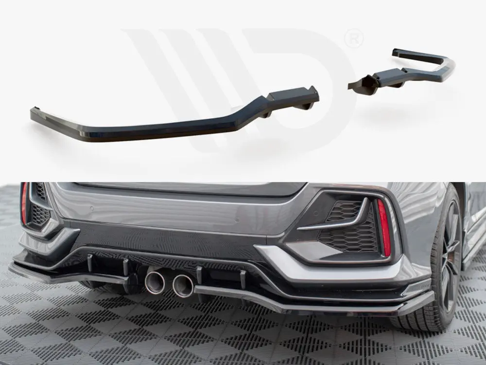 Maxton Design Central Rear Splitter (Vertical Bars) Honda Civic Sport Mk 10 1