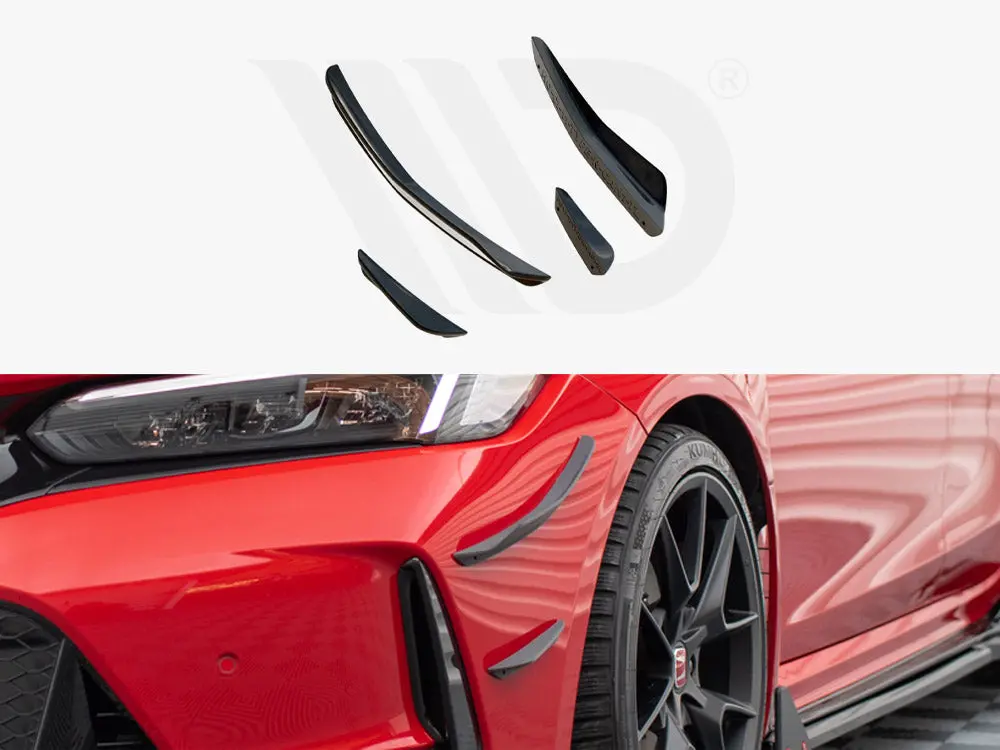 Maxton Design Front Bumper Wings (Canards) Honda Civic Type-R Mk 11 1