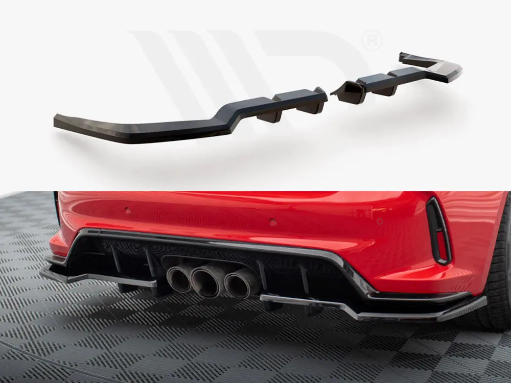 Maxton Design Central Rear Splitter (Vertical Bars) V.1 Honda Civic Type-R Mk 11 1