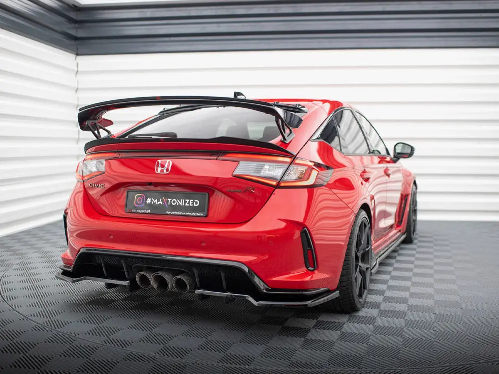 Maxton Design Central Rear Splitter (Vertical Bars) V.1 Honda Civic Type-R Mk 11 2