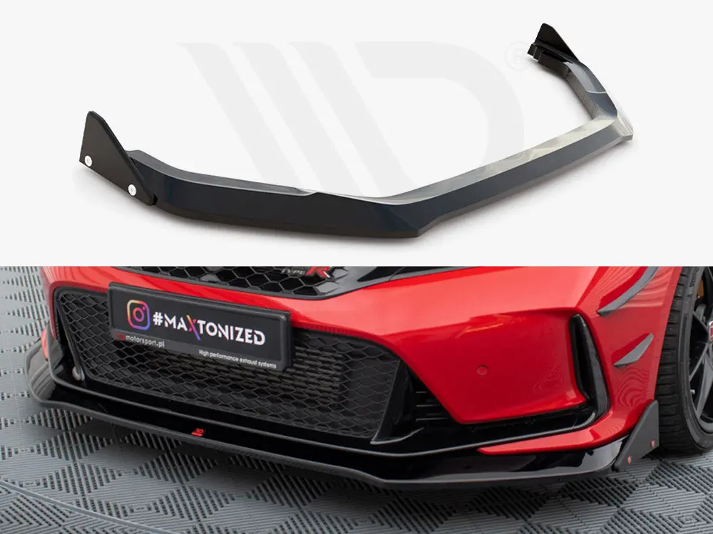 Maxton Design Front Splitter V.1 + Flaps Honda Civic Type-R Mk 11 1