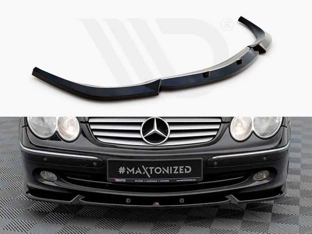 Maxton Design Front Splitter V.2 Mercedes Clk W209 1