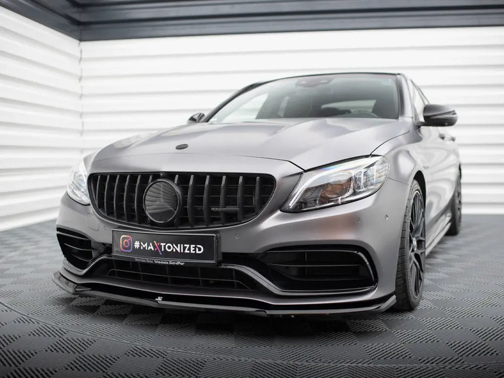 Maxton Design Front Splitter V.1 Mercedes-Amg C63 Sedan / Estate W205 Facelift 2