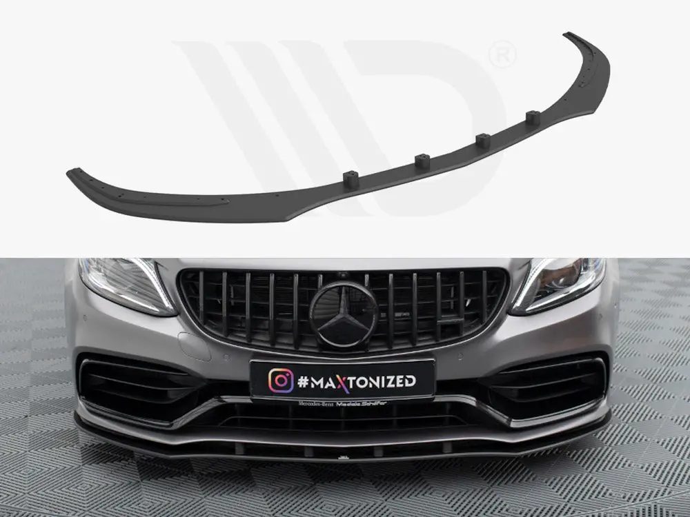 Maxton Design Street Pro Front Splitter Mercedes-Amg C63 Sedan / Estate W205 Facelift 1