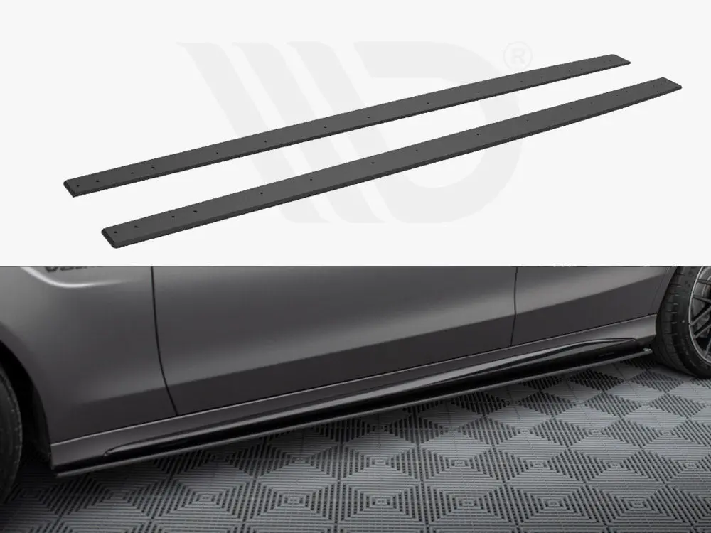 Maxton Design Street Pro Side Skirts Diffusers Mercedes-Amg C63 Sedan / Estate W205 Facelift 1