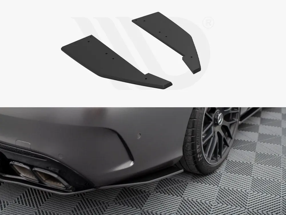 Maxton Design Street Pro Rear Side Splitters Mercedes-Amg C63 Sedan / Estate W205 Facelift 1