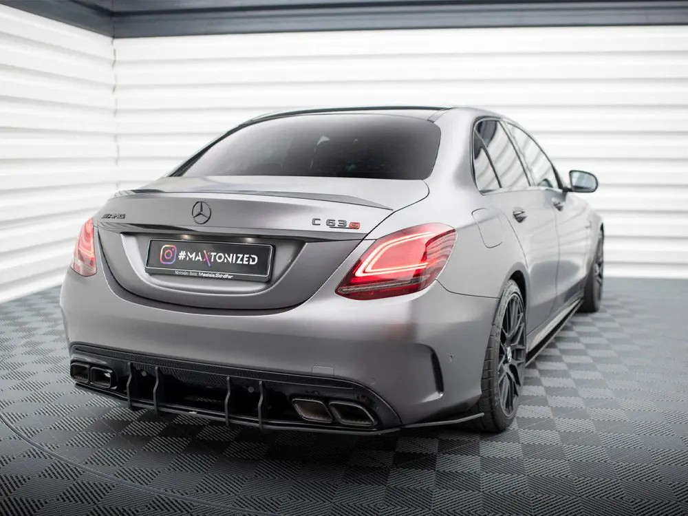 Maxton Design Street Pro Rear Diffuser Mercedes-Amg C63 Sedan / Estate W205 Facelift 2