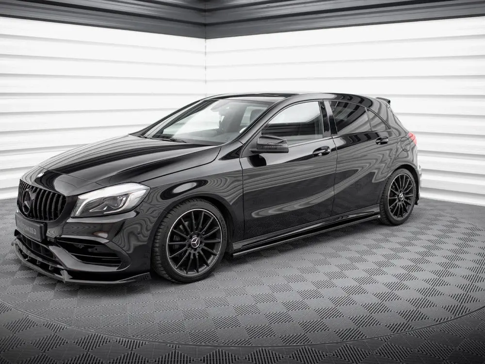 Maxton Design Side Skirts Diffusers Mercedes-Benz A Amg-Line W176 Facelift 2