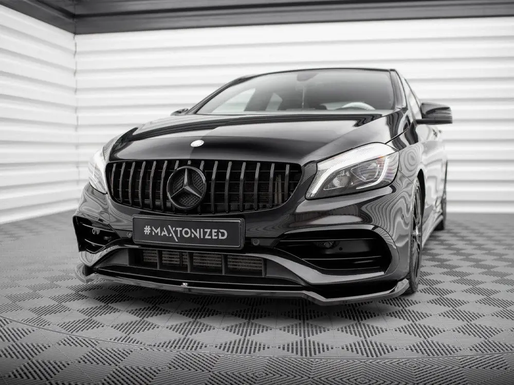 Maxton Design Front Splitter V.1 Mercedes-Benz A Amg-Line W176 Facelift 2