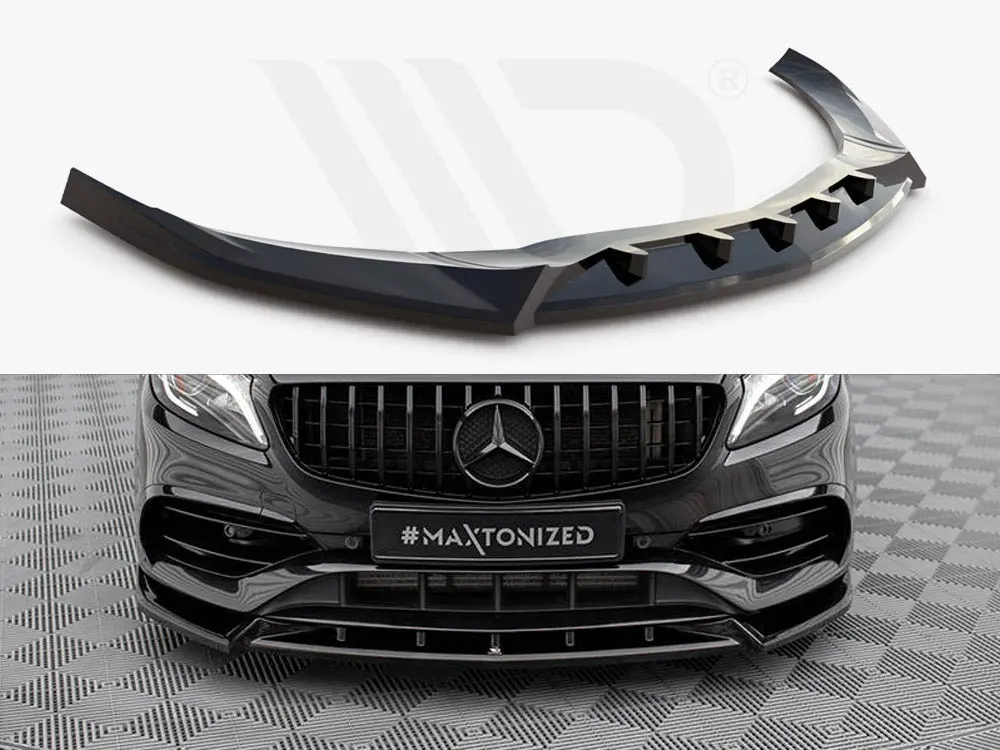 Maxton Design Front Splitter V.2 Mercedes-Benz A Amg-Line W176 Facelift 1