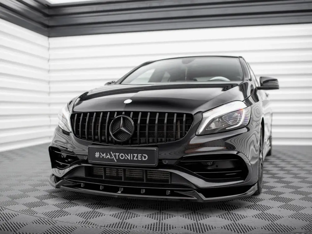 Maxton Design Front Splitter V.2 Mercedes-Benz A Amg-Line W176 Facelift 2