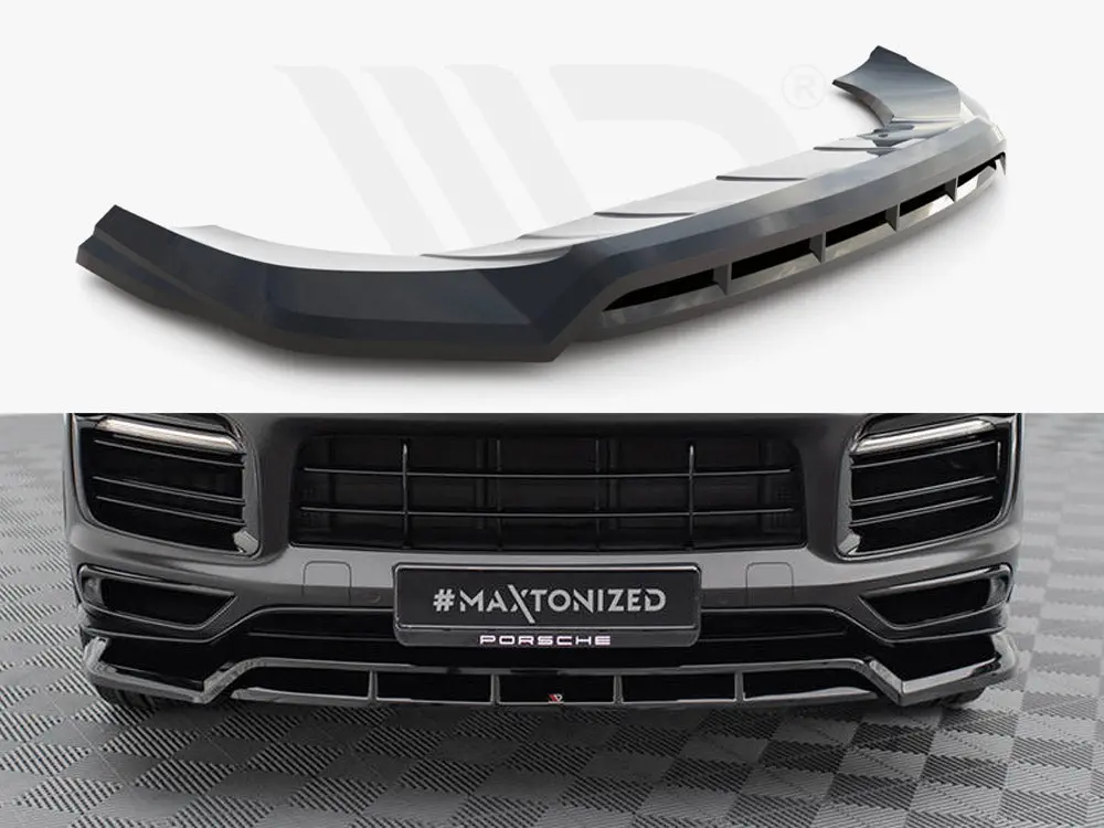 Maxton Design Front Splitter Porsche Cayenne Sport Design Mk3 1