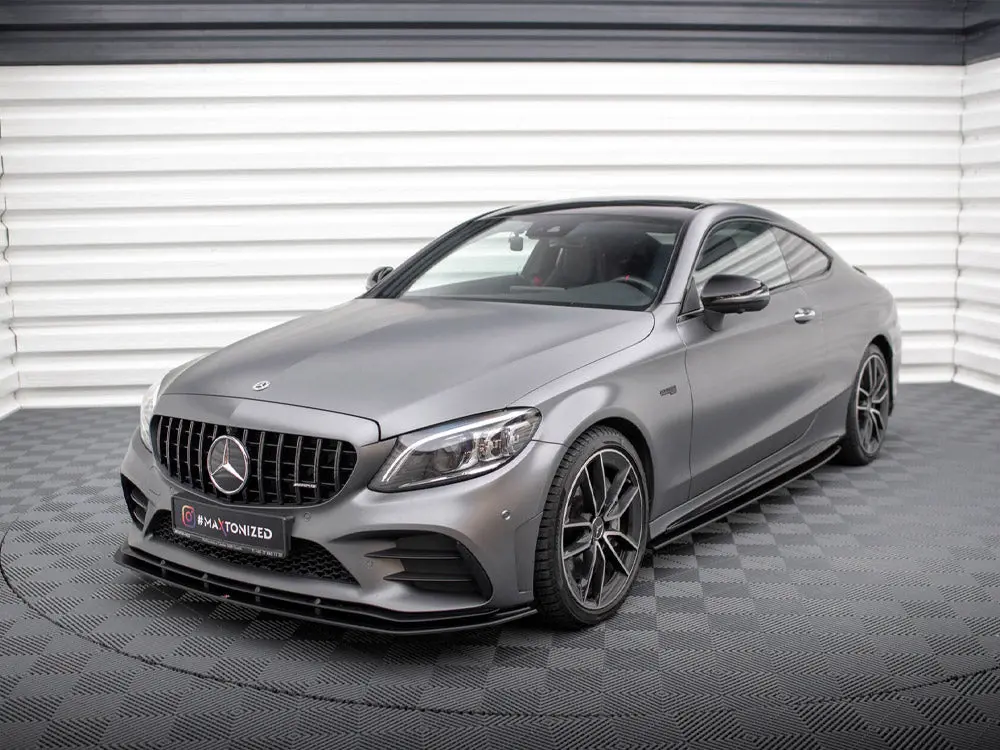 Maxton Design Street Pro Side Skirts Diffusers Mercedes-Amg C43 Coupe C205 Facelift 2