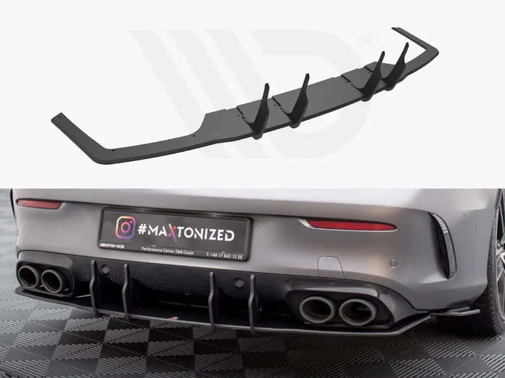 Maxton Design Street Pro Rear Diffuser Mercedes-Amg C43 Coupe C205 Facelift 1