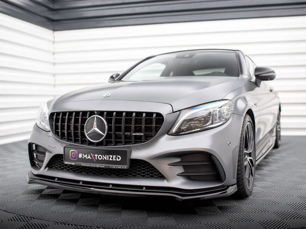 Maxton Design Front Splitter V.1 Mercedes-Amg C43 Coupe / Sedan C205 / W205 Facelift 2